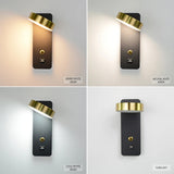 Applique Murale LED Moderne avec Interrupteur et Port USB – Éclairage Décoratif Intérieur 7W/9W