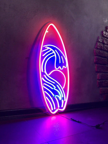 Néon décoratif Surf LED – Ambiance plage et esprit californien