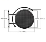 Enseigne Drapeau Vidéo Ronde LED WIFI Ø60cm