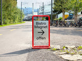 Chevalet Stop Trottoir Design Personnalisable 90x60 cm - BB01