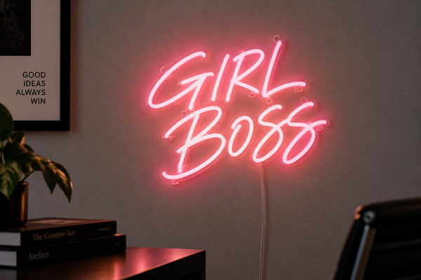 Señal de luz de neón LED - GirlBoss