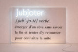 Néon Décoratif de Citation - Jubjoter 80x51 cm