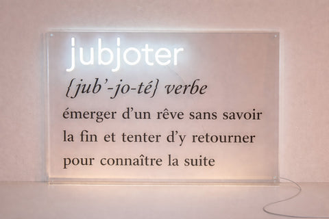 Néon Décoratif de Citation - Jubjoter 80x51 cm