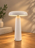 Lampe de Table Sans Fil Rechargeable et Tactile Blanche - POLKA