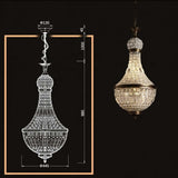 Lustre oriental en cristal et laiton vieilli – ZAHARA