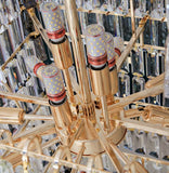 Lustre Post-Moderne en Pyramide de Cristal - LUXOR