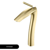 Robinet de salle de bain en laiton doré brossé - Mitigeur pour lavabo design moderne et luxe - THORMAZ™