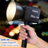 Lampe Vidéo LED Portable 60W COB Bicolore – Éclairage Photo & Vidéo 2800K–7500K