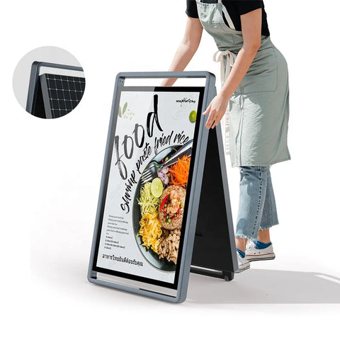 Écran Publicitaire Solaire Extérieur Étanche IP65 — Totem Digital Autonome