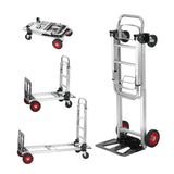 Chariot à Main Pliant 2-en-1 — Diable de Manutention 181 kg, Léger et Pliable