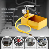 Pompe de Test Pression Hydrostatique 25 Bar — Testeur Manuel Hydraulique avec Réservoir 5 L pour Canalisations