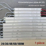 Alimentation LED 12V / 24V – Transformateur Sécurisé 18W à 100W