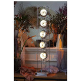 Lampadaire LED Moderne Design Bauhaus Métal Chromé 125cm - Lampe sur Pied Artistique pour Salon et Chambre