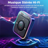 Adaptateur Bluetooth 5.3 pour voiture – Double micros ENC, Réduction du bruit, Récepteur AUX 3.5mm sans fil