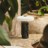 Lampe de Table LED Tactile en Marbre Rechargeable, Design Scandinave 6-10W