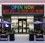 Panneau d’affichage LED programmable WiFi 196x36cm – Écran lumineux full couleur pour vitrine et enseigne