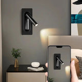 Lampe de Lecture, Applique Encastrable Murale LED Réglable - 90° & 350° - Lumière Chaude 3000K