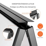Panneau Stop-Trottoir Double Face 61 x 91 cm – Chevalet Publicitaire Extérieur Résistant