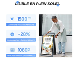 Écran Publicitaire Solaire Extérieur Étanche IP65 — Totem Digital Autonome