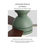 Ventilateur de Plafond Dimmable pour Chambre d'Enfants, Salle à Manger, Salon 91/108 cm avec Télécommande, 3 Pales Silencieuses