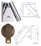 Applique Murale LED de Lecture Réglable 3W - Lumière d'Ambiance Moderne pour Chevet et Tête de Lit