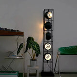 Lampadaire LED Moderne Design Bauhaus Métal Chromé 125cm - Lampe sur Pied Artistique pour Salon et Chambre