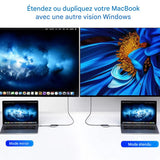 Convertisseur de câble 3 en 1 USB-C vers HDMI, pour Samsung Huawei iPad Mac NS USB 3.0 Type C vers HD 4K USB 3.0, câble adaptateur