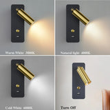 Applique Murale LED Moderne avec Interrupteur et Port USB – Éclairage Décoratif Intérieur 7W/9W