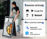 Écran Publicitaire Solaire Extérieur Étanche IP65 — Totem Digital Autonome