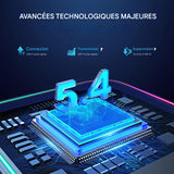 Adaptateur Bluetooth 5.3 pour voiture – Double micros ENC, Réduction du bruit, Récepteur AUX 3.5mm sans fil