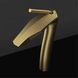 Robinet de salle de bain en laiton doré brossé - Mitigeur pour lavabo design moderne et luxe - THORMAZ™
