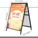 Panneau Stop-Trottoir Double Face 61 x 91 cm – Chevalet Publicitaire Extérieur Résistant