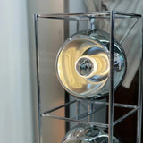 Lampadaire LED Moderne Design Bauhaus Métal Chromé 125cm - Lampe sur Pied Artistique pour Salon et Chambre