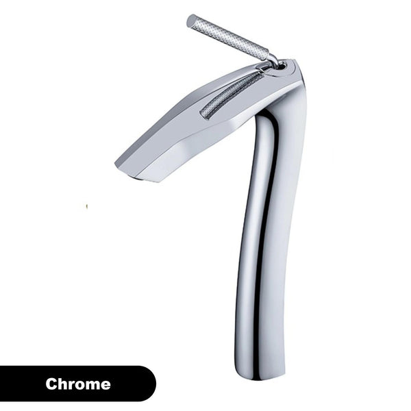 Robinet de salle de bain en laiton doré brossé - Mitigeur pour lavabo design moderne et luxe - THORMAZ™