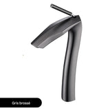 Robinet de salle de bain en laiton doré brossé - Mitigeur pour lavabo design moderne et luxe - THORMAZ™