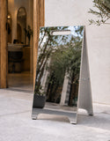 Chevalet Personnalisable, Stop Trottoir Pliable, Finition miroir et Double face. impression incluse - MCST-01