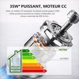 Ventilateur Plafond DC Réversible Silencieux en Bois Avec ou Sans Lumière, Télécommande - EXQUIO