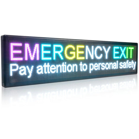 Panneau Programmable pour Message Défilant, WIFI 199 cm P5, Afficheur Étanche IP65 - P198P5V100