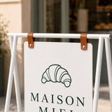 Customizable Folding Magnetic Metal Sidewalk Sign - PSSP01