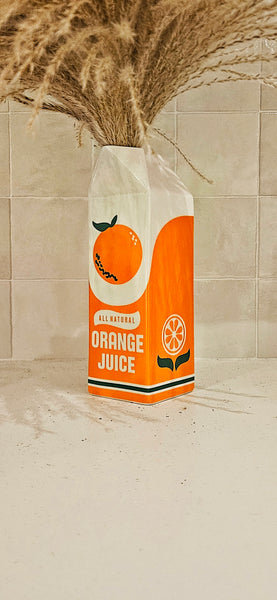 Vase en forme de Brique de Jus en Céramique - BRICK