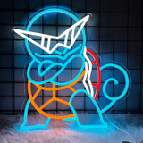 Néon Pokémon Squirtle, néon USB décoratif LED