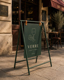 Customizable Folding Magnetic Metal Sidewalk Sign - PSSP01