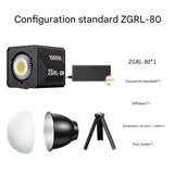 Lampe Vidéo LED Portable 60W COB Bicolore – Éclairage Photo & Vidéo 2800K–7500K