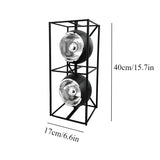 Lampadaire LED Moderne Design Bauhaus Métal Chromé 125cm - Lampe sur Pied Artistique pour Salon et Chambre