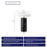 Lampe de Table LED Tactile en Marbre Rechargeable, Design Scandinave 6-10W
