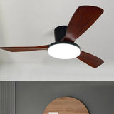 Ventilateur de Plafond en Bois avec Lumière LED, Télécommande et 6 Vitesses - VIANO