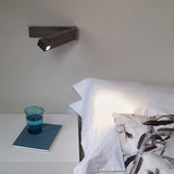 Applique Murale LED Chevet - Lampe de Lecture Orientable 3W - Éclairage Design Chambre et Hôtel - Angle Réglable 200x45mm