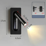 Lampe de Lecture, Applique Encastrable Murale LED Réglable - 90° & 350° - Lumière Chaude 3000K