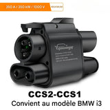 Adaptateur CCS2 vers CCS1 350A 350kW – Charge Rapide DC/AC pour Véhicules Électriques