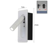 Lampe de Lecture, Applique Encastrable Murale LED Réglable - 90° & 350° - Lumière Chaude 3000K
